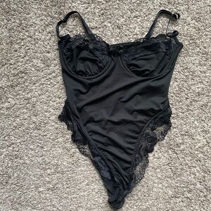 Body Suit with Lace Detail